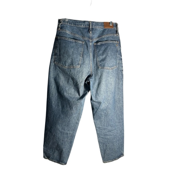 Madewell Balloon High Waisted Denim Jeans Cropped Sz 30 - Picture 2 of 15
